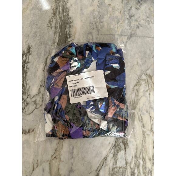 FREE PEOPLE Camo Print Lightweight Cargo Wide Leg Relaxed Fit Pants Size Small - Picture 8 of 8